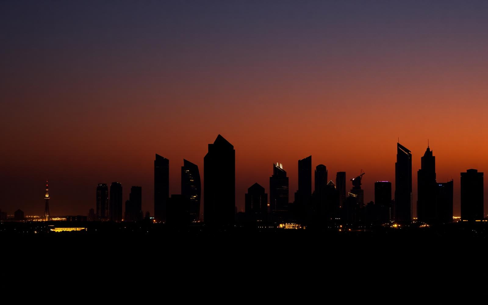 Riyadh skyline at dusk